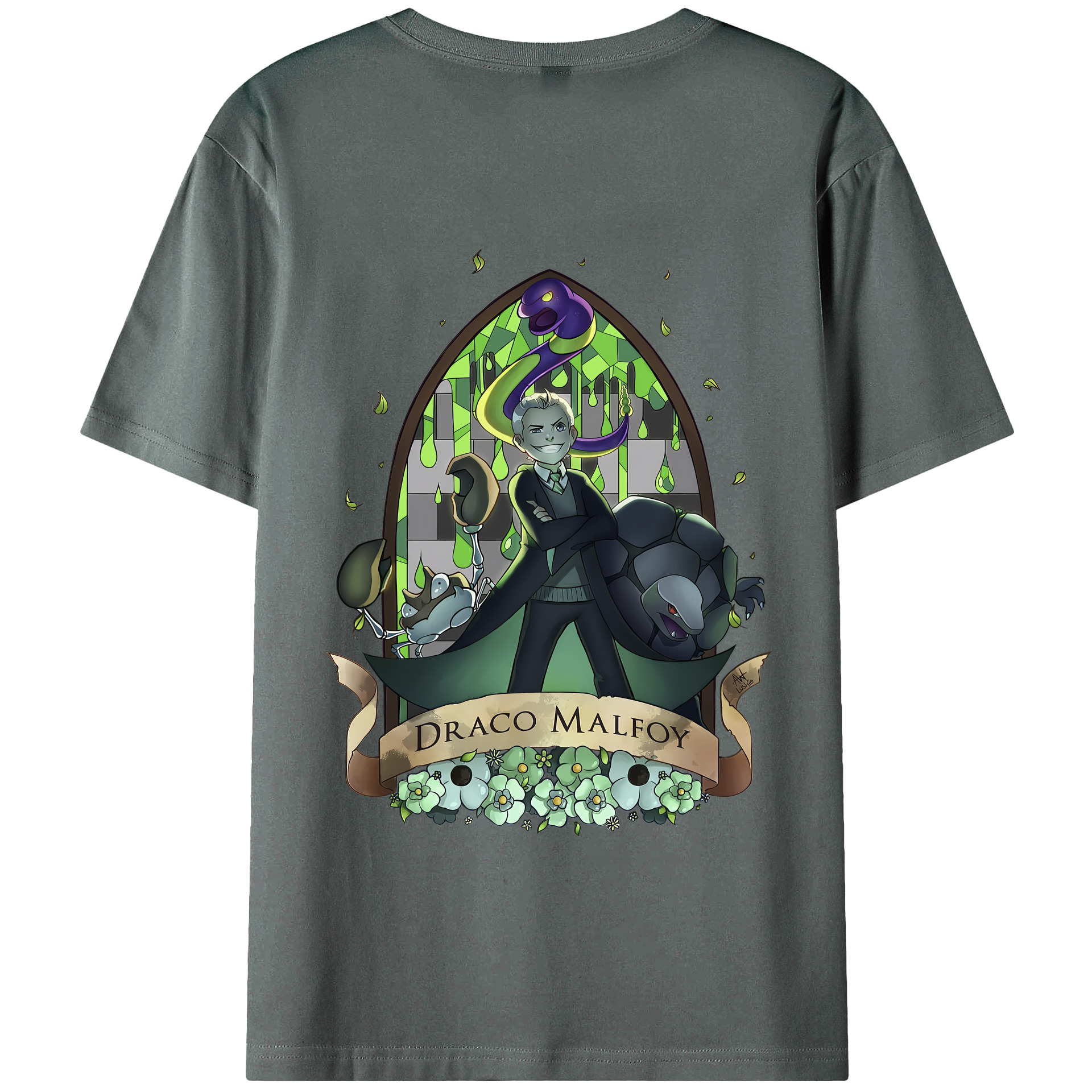 （画像用） Harry Potter ハリー・ポッターシリーズ 綿100％半袖Tシャツ（背面プリント）
